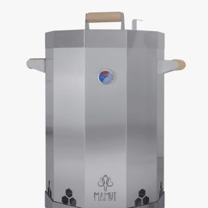 Barril Ahumador en Acero Inoxidable Para 35 Libras | Modelo Mamut