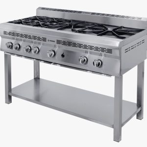 Estufa Industrial a Gas 6 Quemadores (135cm) | Modelo EG1135 Acegas