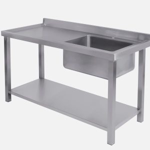 Lavaplatos en Acero Inoxidable Con Poceta y Entrepaño | Modelo LP1 Acegas